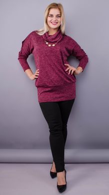A blouse with a scarf for women plus size. Bordeaux.485137936 485137936 photo