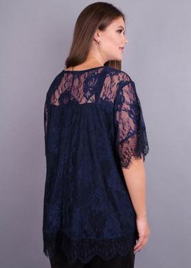 Guipure blouse Plus sizes. Blue.485137701 485137701 photo