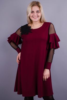 An elegant women's dress plus size. Bordeaux.485131272 485131272 photo