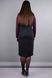 Альфа. Женское платье в деловом стиле больших размеров. Бордо/черный. 485138304 фото 3
