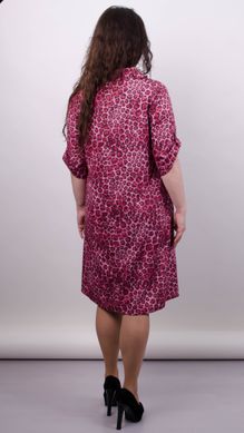 Палма. Гарна сукня-сорочка великих розмірів. Леопард рожевий. 485139171 фото