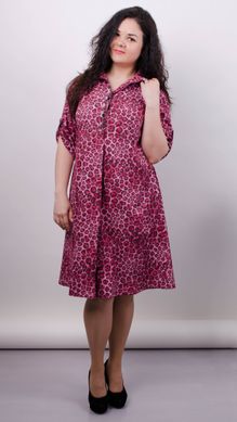 Палма. Гарна сукня-сорочка великих розмірів. Леопард рожевий. 485139171 фото