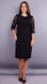 Stylish female dress of Plus sizes. Black.485131018 485131018 photo 2