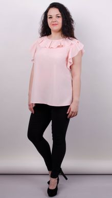 A delicate blouse of a Plus size. Peach.485139114 485139114 photo