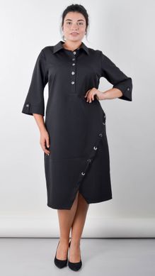 An elegant dress for curvy women. Black.485140209 485140209 photo