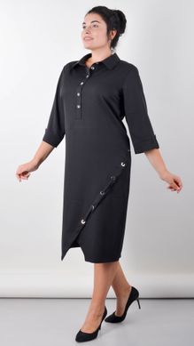 An elegant dress for curvy women. Black.485140209 485140209 photo