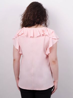 Руна. Ніжна блуза великого розміру. Персик. 485139114 фото