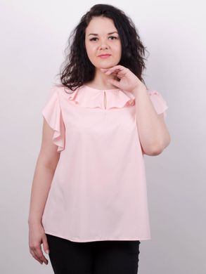 A delicate blouse of a Plus size. Peach.485139114 485139114 photo