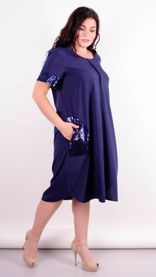 An elegant dress of Plus sizes. Blue+blue.485139712 485139712 photo