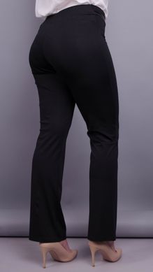 Women's trousers of Plus sizes insulated. Black.485130719 485130719 photo