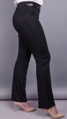 Ніккі. Жіночі брюки великих розмірів утеплені. Чорний. 485130719 фото