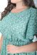 Журавлина. Повседневное летнее шифоновое платье. Цветок зеленый 4952782965052 фото 5