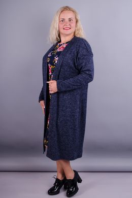 Long female cardigan Plus sizes. Blue.485131045 485131045 photo