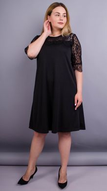 A practical dress of Plus sizes. Black.485135080 485135080 photo