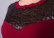 Plus size knitting blouse. Bordeaux+black.485138020 485138020 photo 6